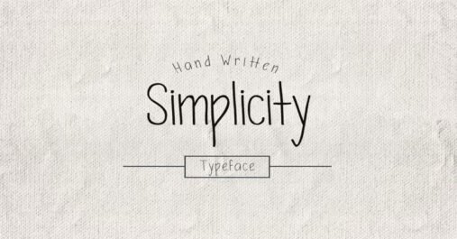 Simplicity Typeface Premium Free Font