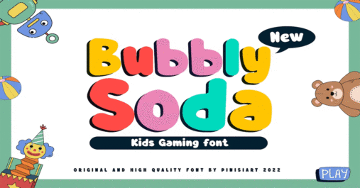 Bubbly Soda Font Download Premium Free