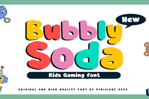 Bubbly Soda Font Download Premium Free