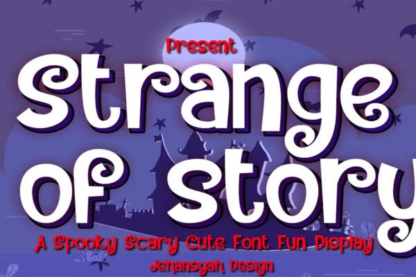 Strange of Story Cool Spooky Display Free Download Premium Font