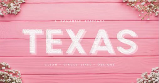 Texas Font | A Romantic Typeface Premium Free Font