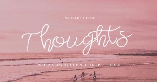 Thoughts Unique, Pretty Download Premium Free Font