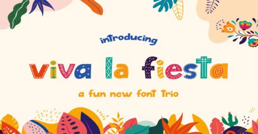 Viva La Fiesta Trio SVG Download Free Font
