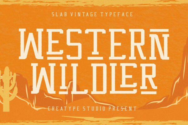 Western Wildler Slab Vintage Retro Premium Free Font