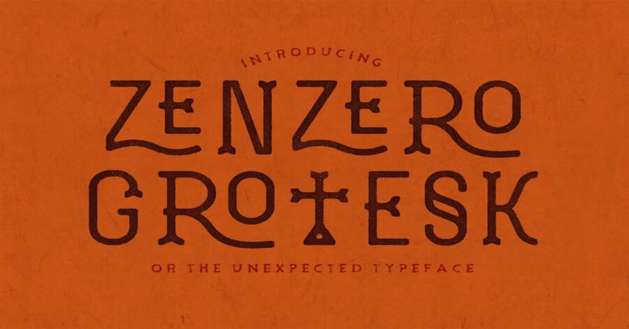 Zenzero Grotesk Typeface Download Premium Free Font