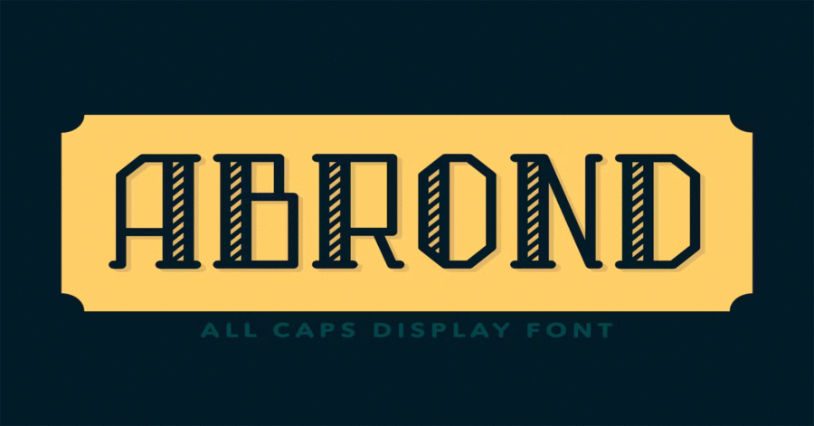 Abrond Typeface Medieval Download Premium Font