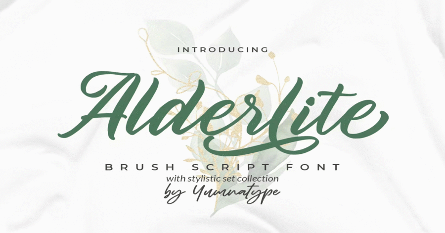 Alderlite Brush Premium Free Font Download