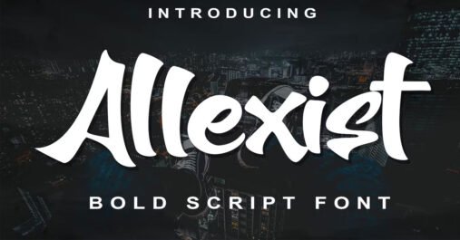 AllExists Music Premium Free Font