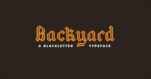 Backyard Old English Premium Free Font