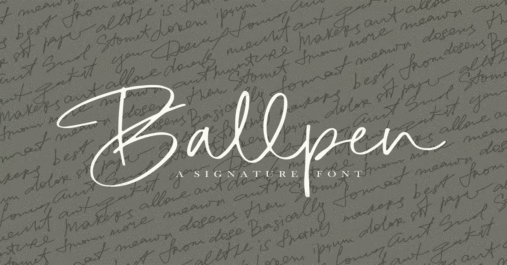 Ballpen Premium Free Font Download