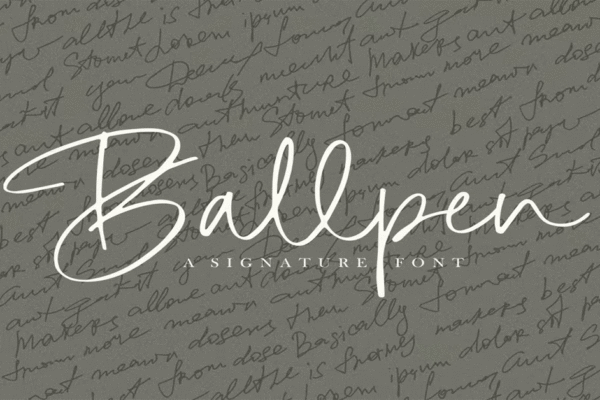 Ballpen Premium Free Font Download