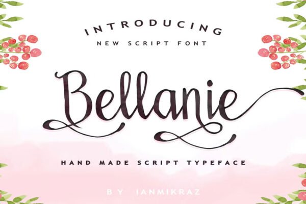 Bellanie Script Invitation Download Free Font