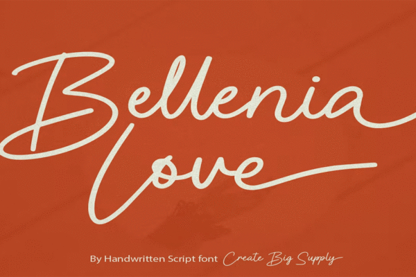 Bellenia Love Handwritten Premium Free Font