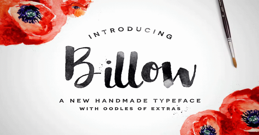Billow Font Brush Family Premium Free Font