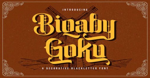 Biqaby Goku Medieval Download Premium Font
