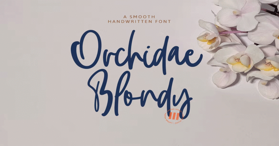 Orchidae Blondy Premium Free Font Download