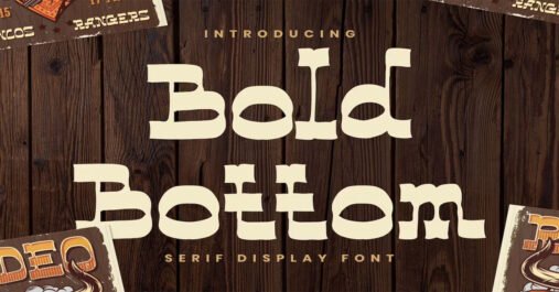 Bold Bottom Brand Logotype Download Premium Free Font