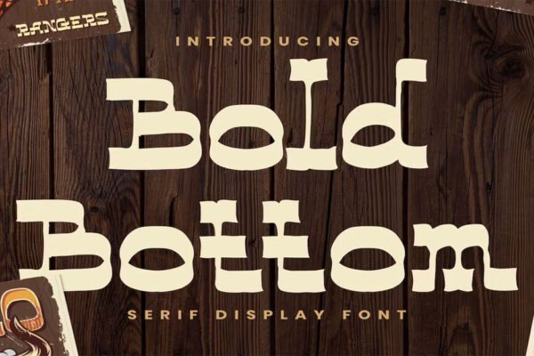 Bold Bottom Brand Logotype Download Premium Free Font