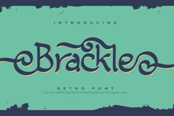 Brackle Retro Premium Free Font