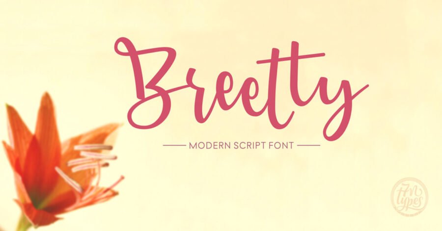 Breetty Cursive Download Free Font