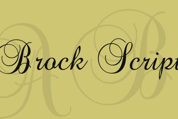 Brock Script Cursive Download Free Font