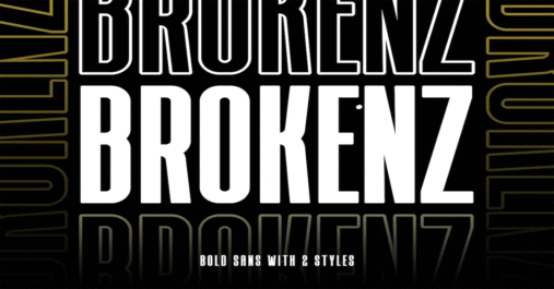 BROKENZ - BOLD SANS 4 FONT Download Premium Free Font