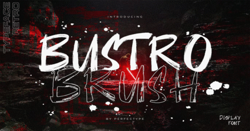 Bustro Brush Premium Free Font Download