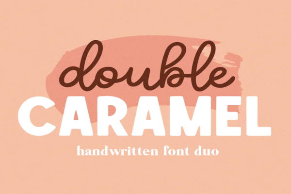 Double Caramel Premium Free Font Download