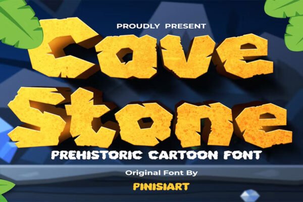 Cave Stone Cartoon Premium Free Font