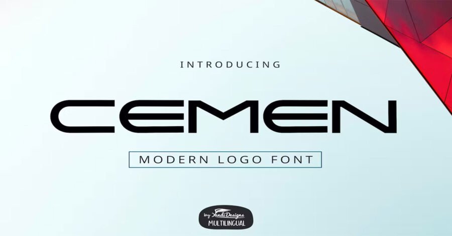 Cemen Logo Premium Free Font