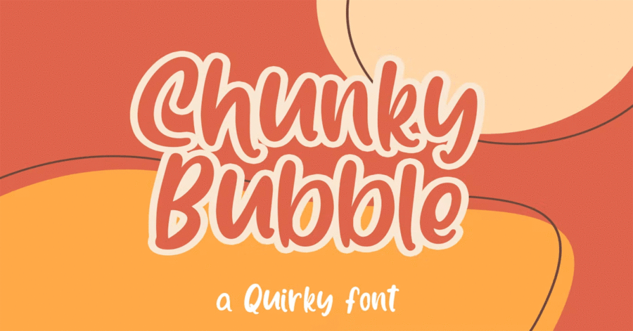 Chunky Bubble Font Download Premium Free