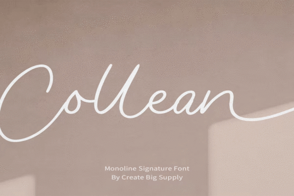 Collean Monoline Signature Premium Free Font