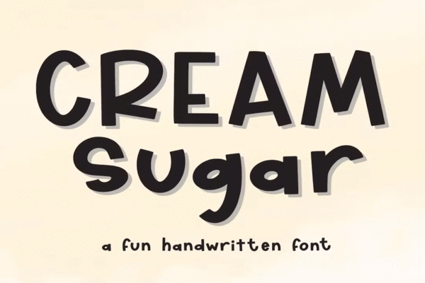 Cream Sugar Premium Free Font Download
