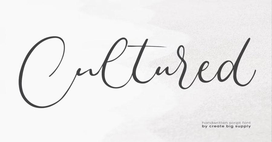 Cultured Handwriting Premium Free Font Download