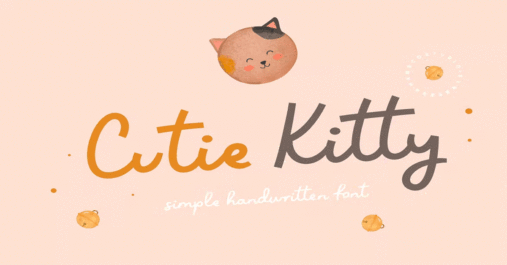 Cutie Kitty Premium Free Font Download