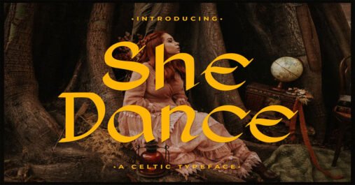 She Dance Celtic Typeface Premium Font