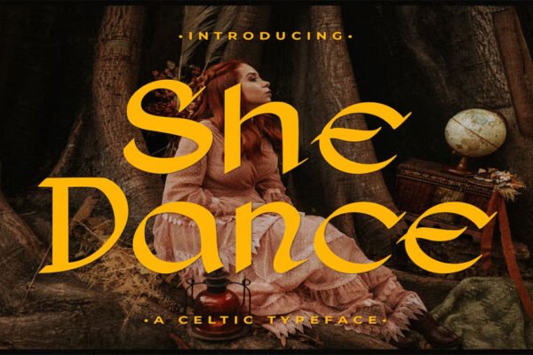 She Dance Celtic Typeface Premium Font