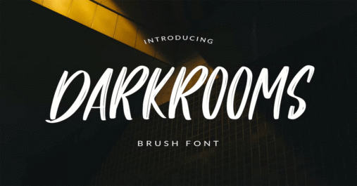 Darkrooms Brushed Premium Free Font Download