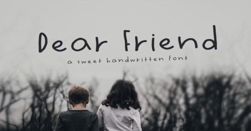 Dear Friend Handwritten Download Free Font