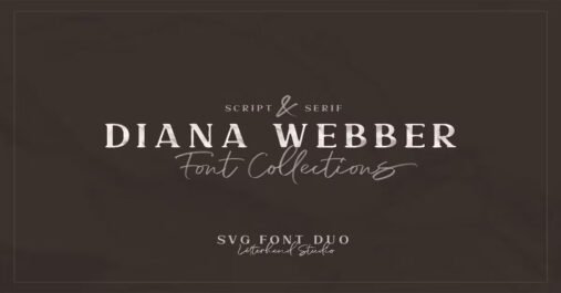 Diana Webber - SVG Font Duo Premium Free Font