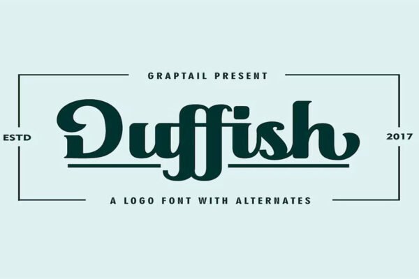 Duffish Logo Premium Free Font