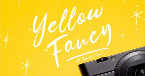 Yellow Fancy Script Premium Free Font