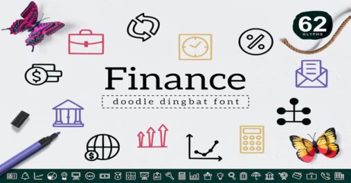 Finance Dingbat Flyer Premium Free Font