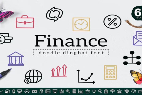 Finance Dingbat Flyer Premium Free Font