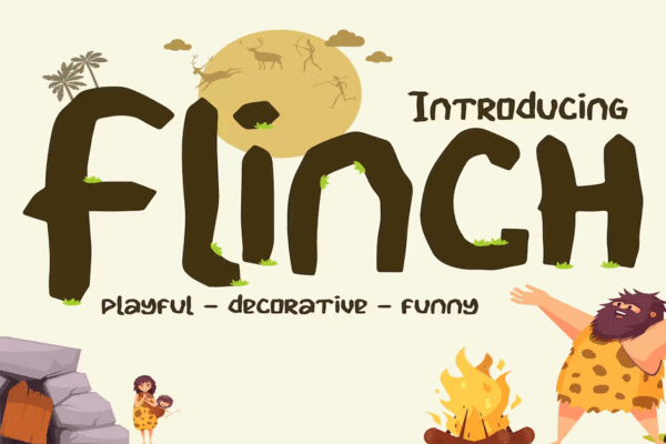 Flinch Logo Poster Download Premium Free Font