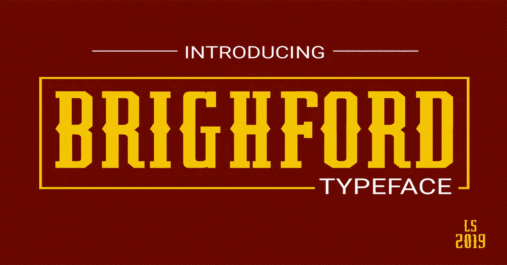 Brightford Design Typrface Premium Free Font