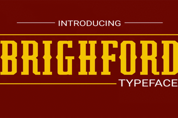 Brightford Design Typrface Premium Free Font