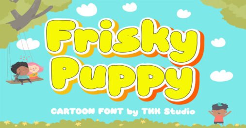 Frisky Puppy Cartoon Premium Free Font