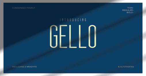 Gello Vintage Premium Free Font