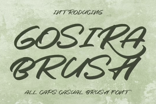 Gosira Brush Premium Free Font Download